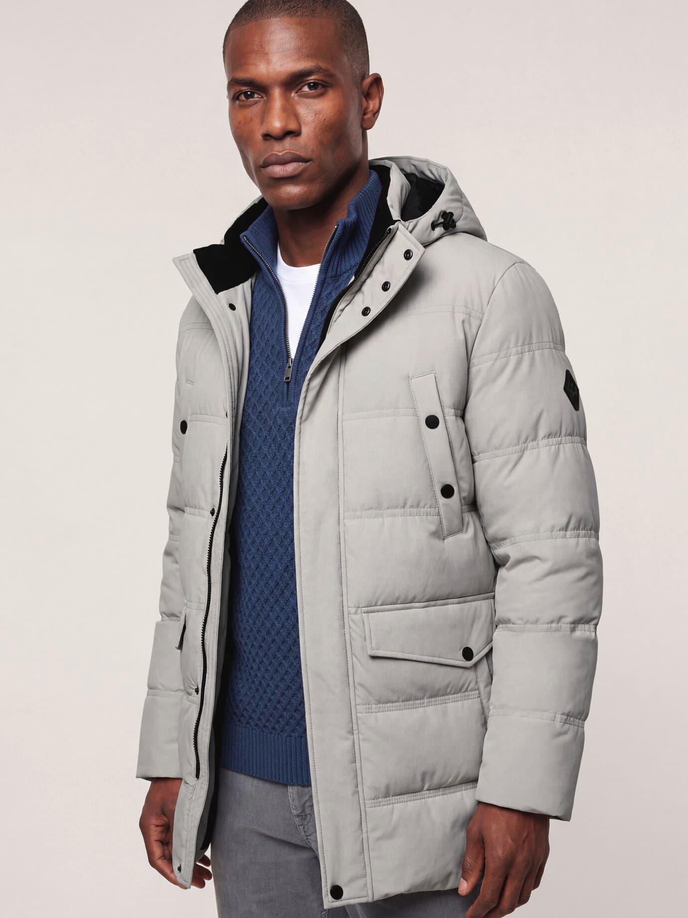 Walbusch Aquastop Steppjacke, , Farbe Beige, 32, angenehm leicht schützt bei Kälte Herren