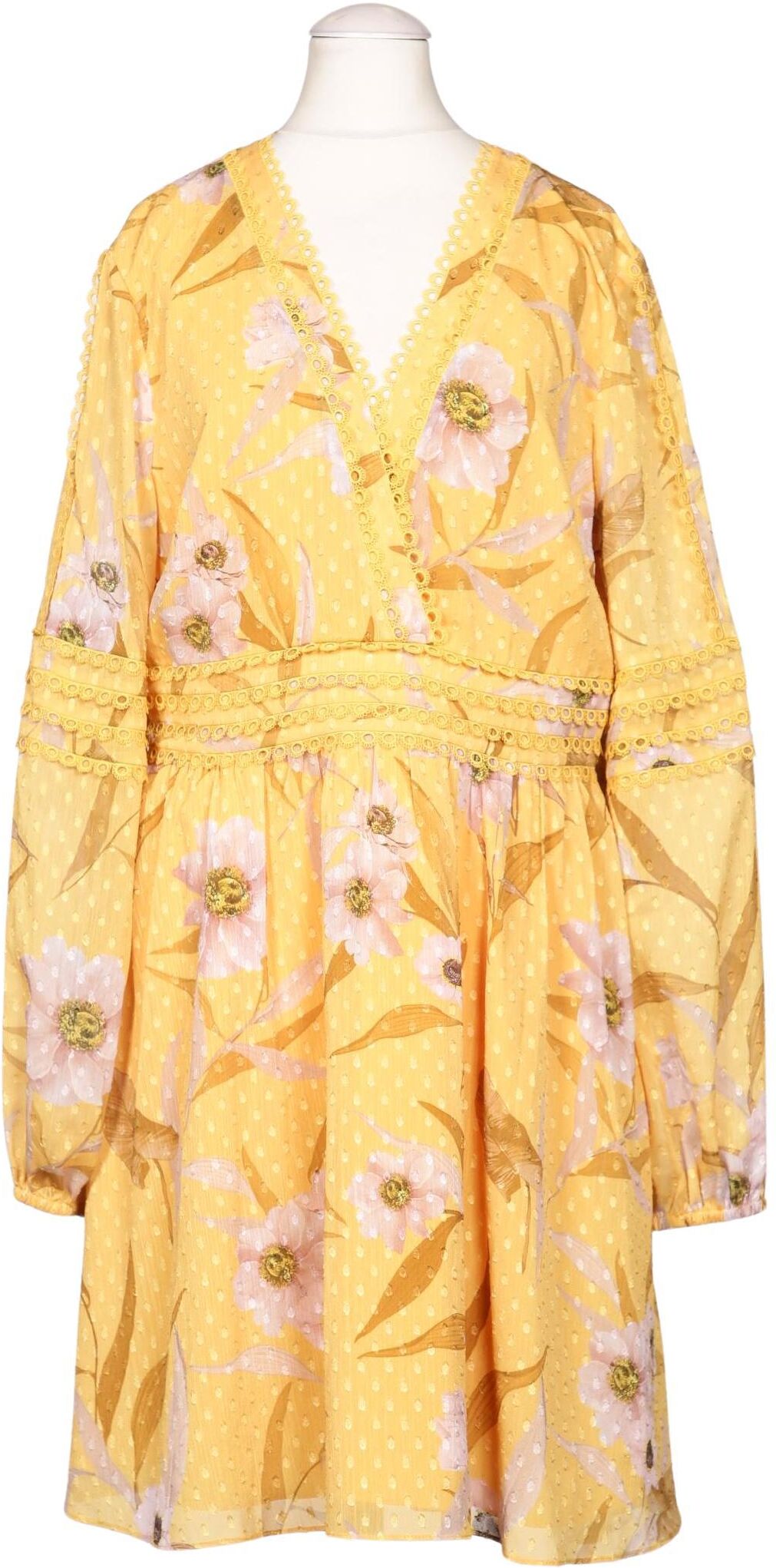 TED Baker Damen Kleid, Gelb, Gr. EU 40 (Ted Baker 3), Synthetik - Second Hand
