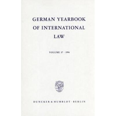 German Yearbook of International Law - Jahrbuch für Internationales Recht., Gebundene Ausgabe von , Duncker & Humblot, 978-3-428-08150-9