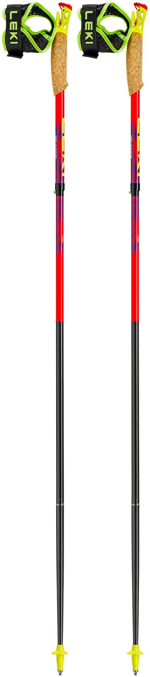 Leki  - Ultratrail Fx.One Bright Red Violet Neon Yellow - 135 - Bâtons de trail