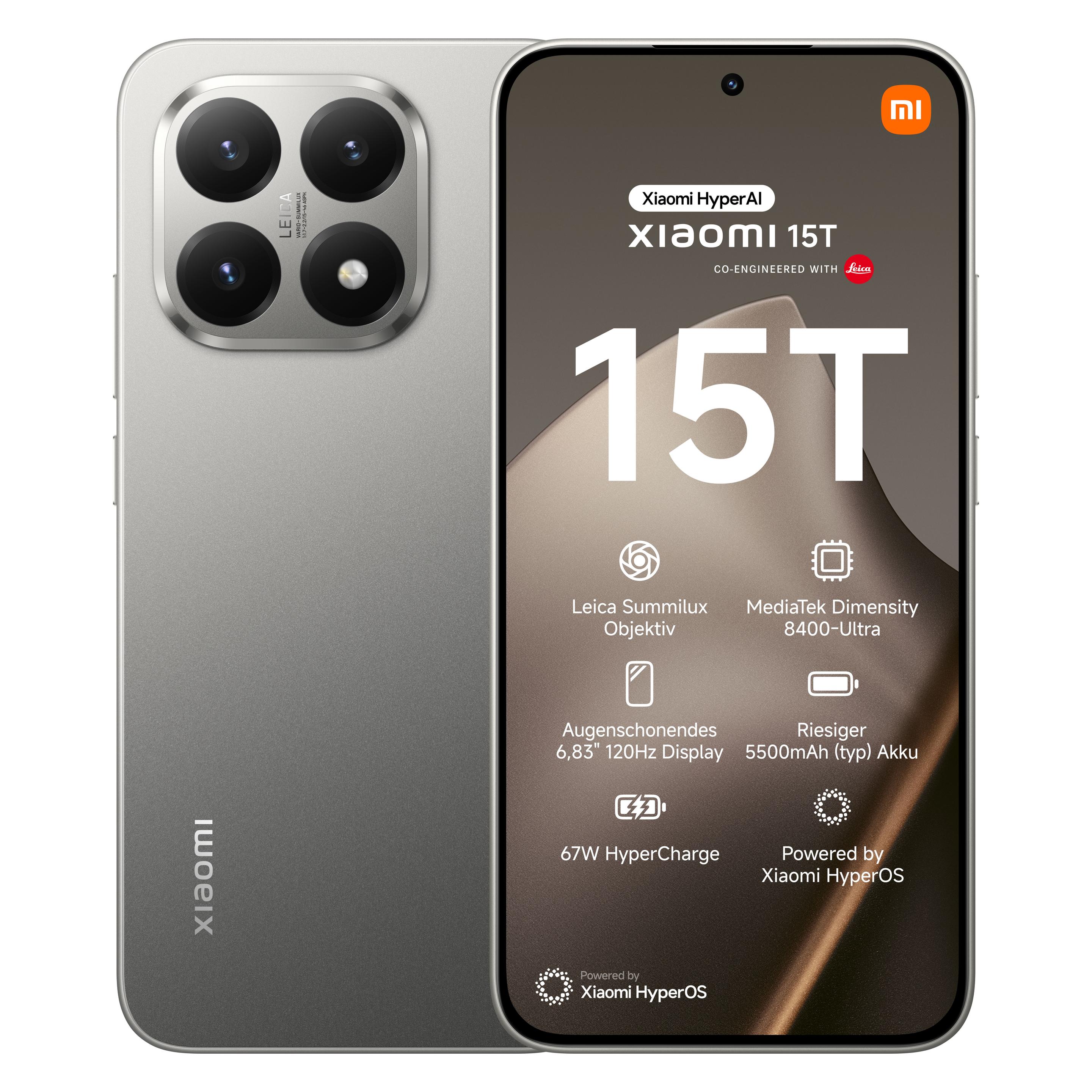 Xiaomi 15T (512 GB, Gray, 6.83", Dual SIM, 5G) (MZB0KYHEU)