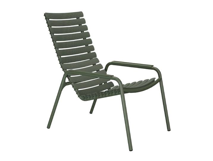 HOUE - ReCLIPS Outdoor Loungesessel, olivgrün