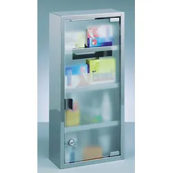 Zeller Medizinschrank silber