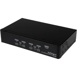 StarTech 4 Port Displayport Kvm Switch, KVM Switch, Schwarz