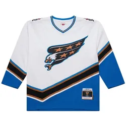 Mitchell & Ness, Herren, Sportshirt, Alex Ovechkin 2005 Washington Capitals M&N NHL Jersey - XXL (XXL), Weiss, XXL