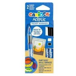 Carioca Acrylmarker mit Pinsel 2 Farben (59172923)