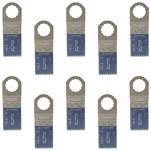 10x 35mm Multitool Zaagbladen met Grove Tand voor SabreCut SC35J_10
