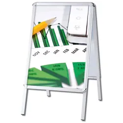 Kundenstopper DIN A2 OUTDOOR Rondo - preiswerter Aufsteller für aussen