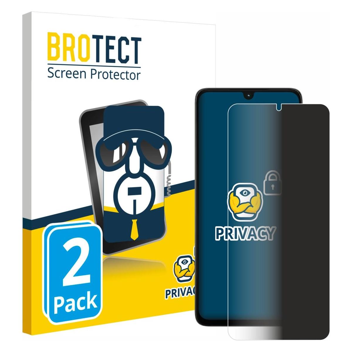 Brotect Sichtschutzfolie für Motorola Moto G06 Anti-Spy Privacy Folie Blaulicht-Schutz (2 Stk., Motorola Moto G6) (4360469)