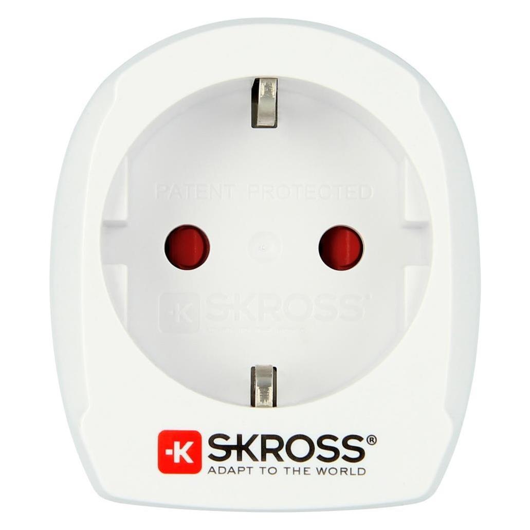 Skross Reisestecker Europe to USA (Bulk Ware) weiss (10483)