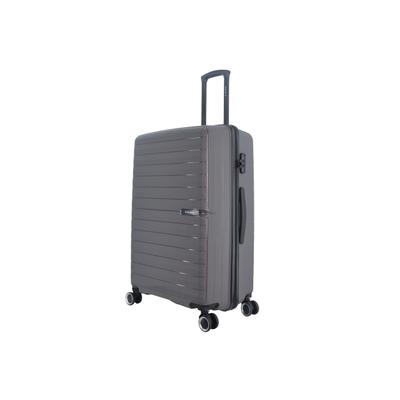Koffer SAXOLINE "Fiesta", Gr. B/H/T: 51cm x 77cm x 30cm, grau, Koffer, aus robustem Polypropylen