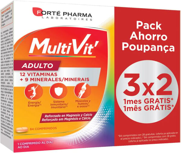 Forte Pharma Energy Multivit Adulto 84 Comprimidos