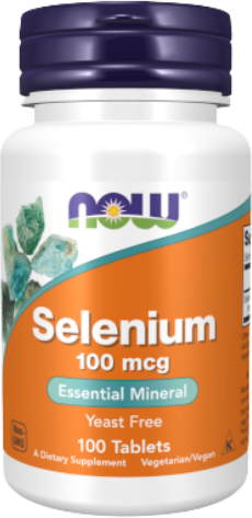 Now Selenium 100mcg Funcionamento da Tiróide e Proteção Antioxidante 100comps