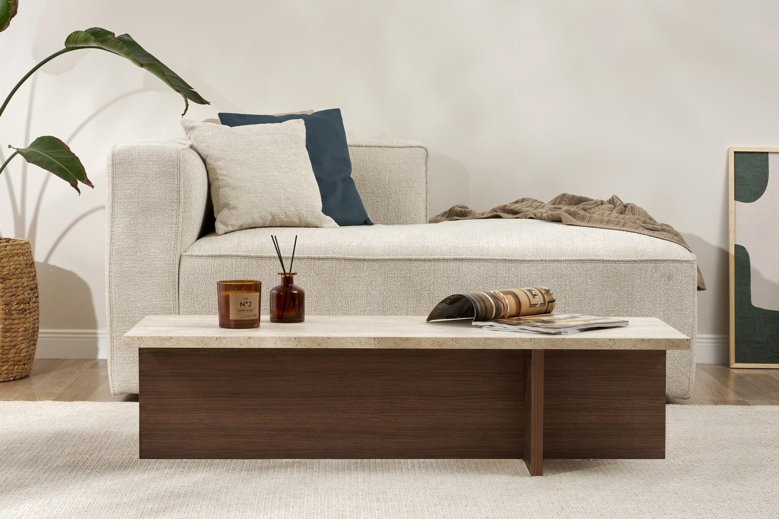 Skye Decor Nesttafel 3-delig - Saffier eikenhout - Breedte: 120 cm