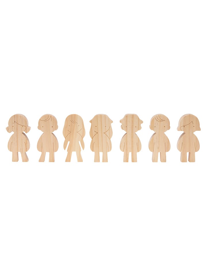SUNNYSUE 7tlg. Bastelset "Kinder" in Natur - onesize