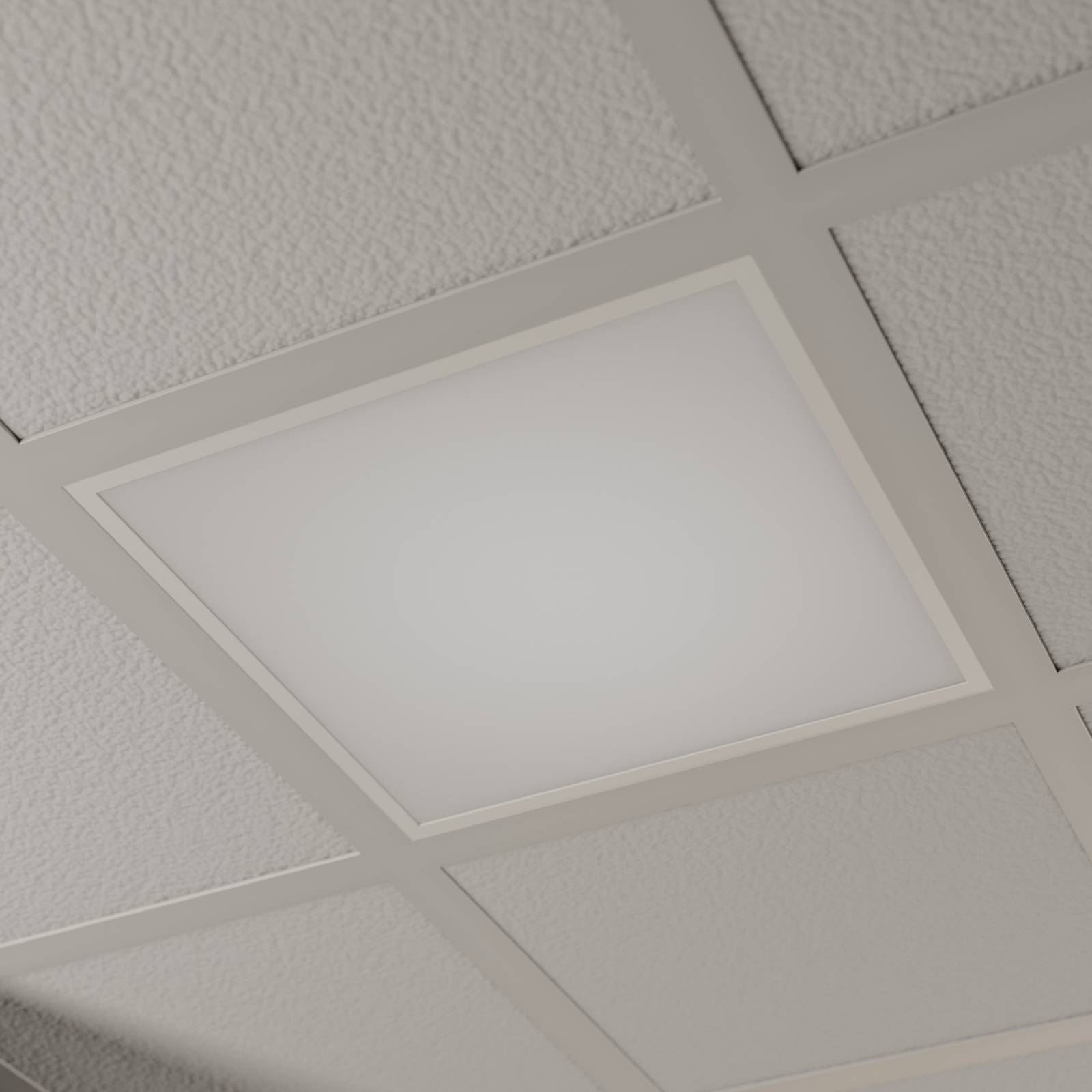 Arcchio LED-Einlegepanel Vinas, 3.000 K, 62 cm x Vinas, weiß / opal, für Arbeitszimmer / Büro, Kunststoff, LED Rasterleuchten