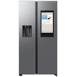 Samsung Side-by-Side mit View Inside und Wassertank, 614 l, Edelstahl, EEK:E, RS90F67BETEF
