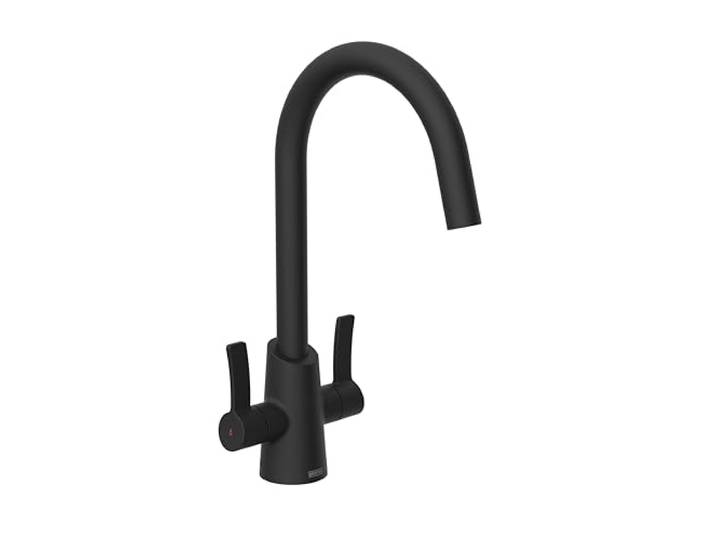 Acorn Easyfit Mono Spültischarmatur, Schwarz