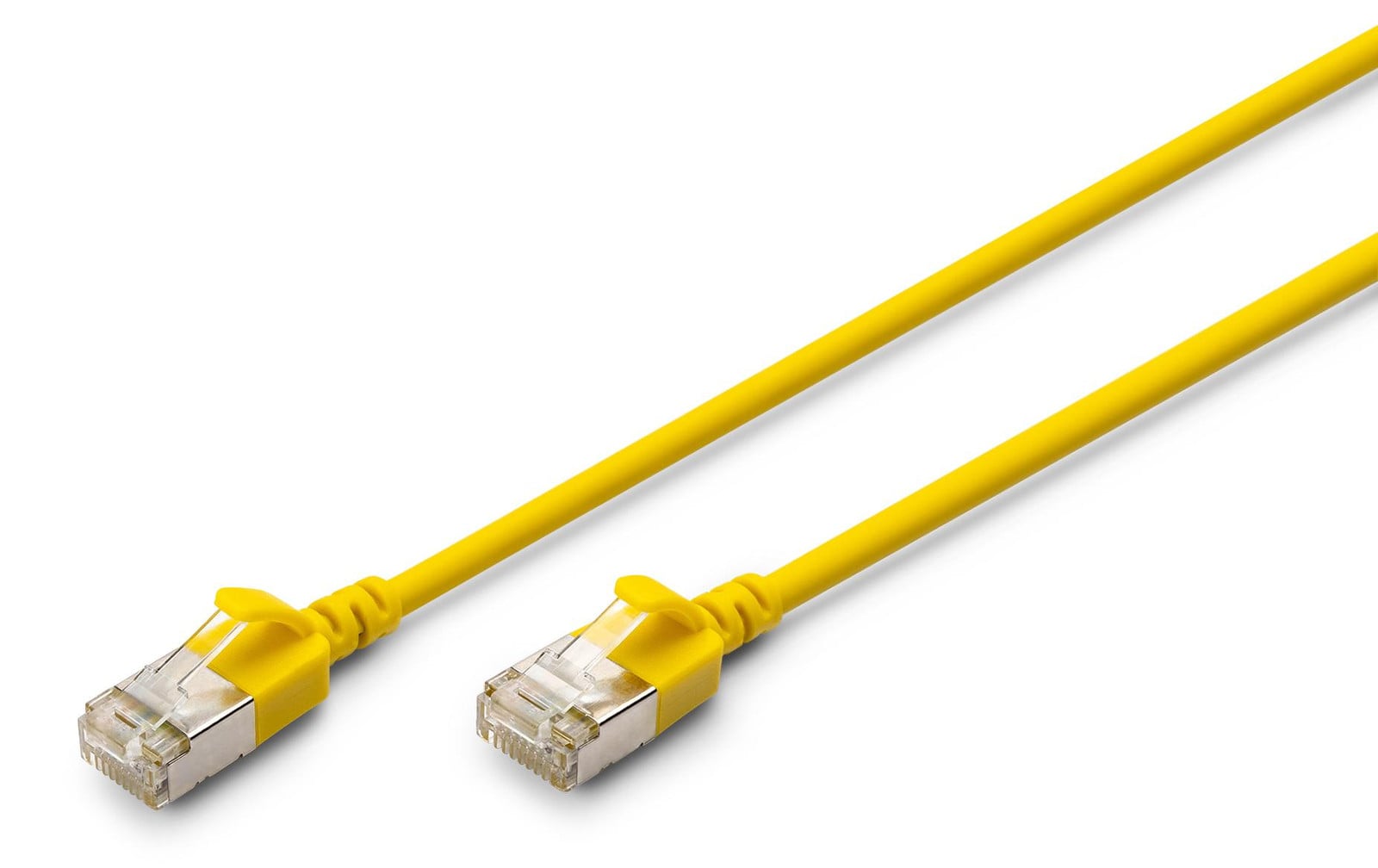 Digitus DK-1632-A-005S-Y Patchkabel CAT 6A F/FTP Slim, Geel, 0,50m