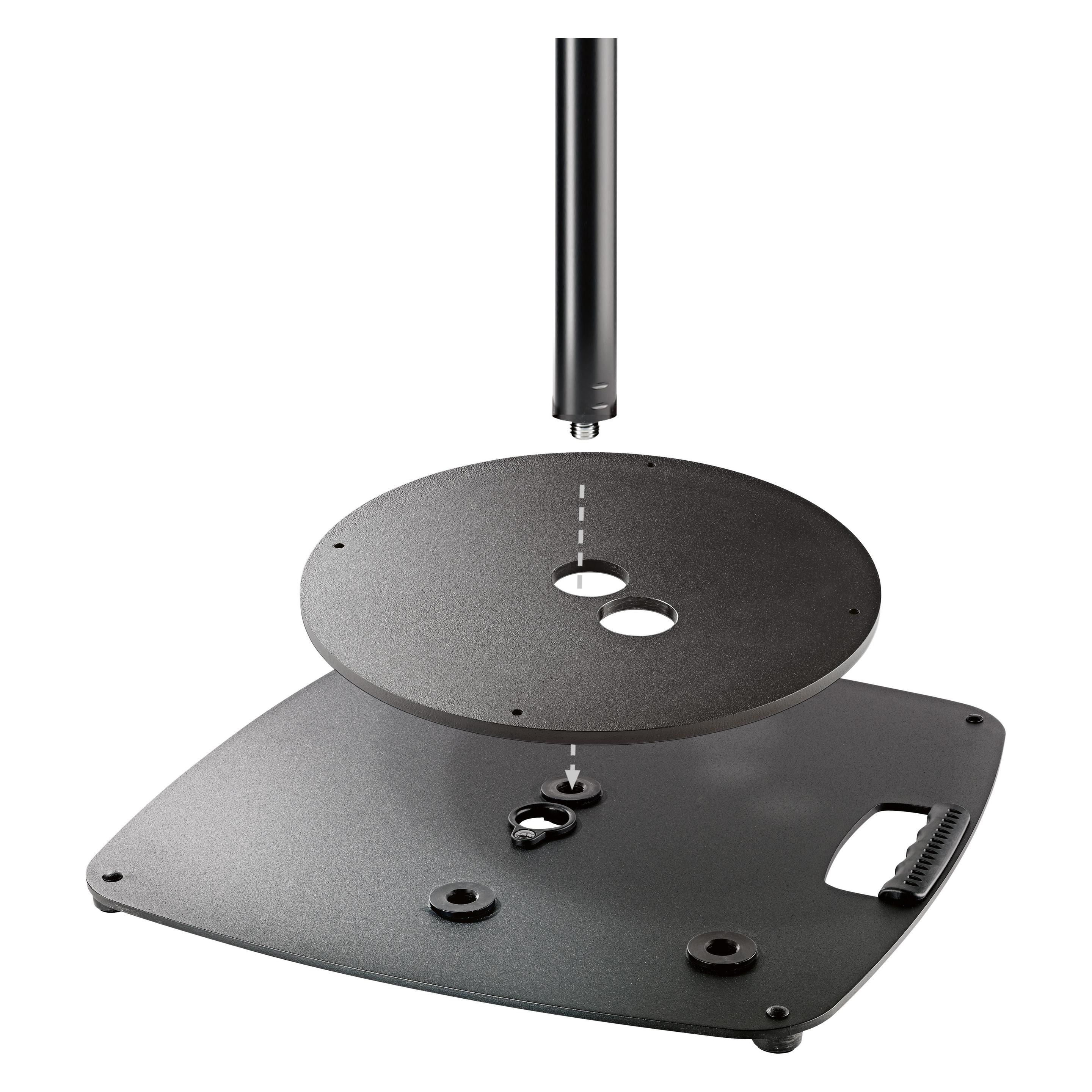 K&M Zusatzgewicht für Sockelplatten 26709-000-56 schwarz struktur (26709-000-56) (1 Stk., Ständer) (26709-000-56)