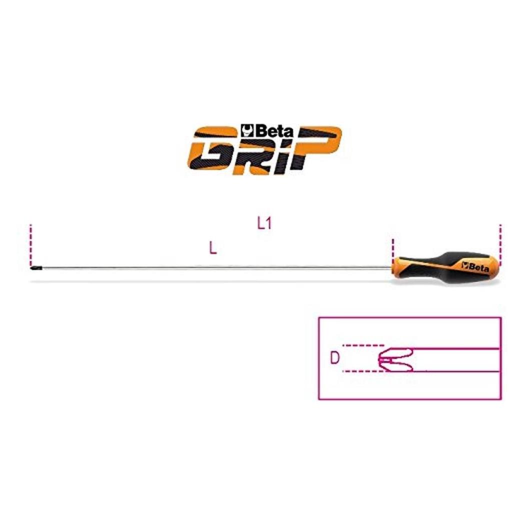 BETA 1263 d6 Schraubendreher Grip T-PH 6 (Schlitz) (42622048)