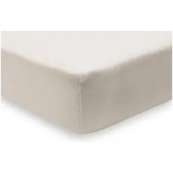 Jollein, Fixleintuch Babybett, Spannbettlaken Jersey 70/75x140/150cm - Sand (140 x 70 cm)