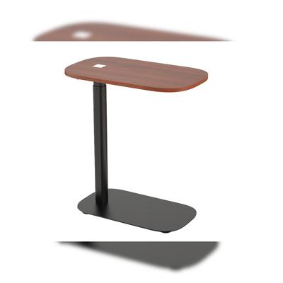 Schreibtisch PHT02, 600 x 350 mm, manuell höhenverstellbar, fahrbar, braun/schwarz