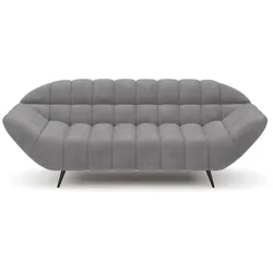 Sofa Gappa Stoff Grau 2-Sitzer