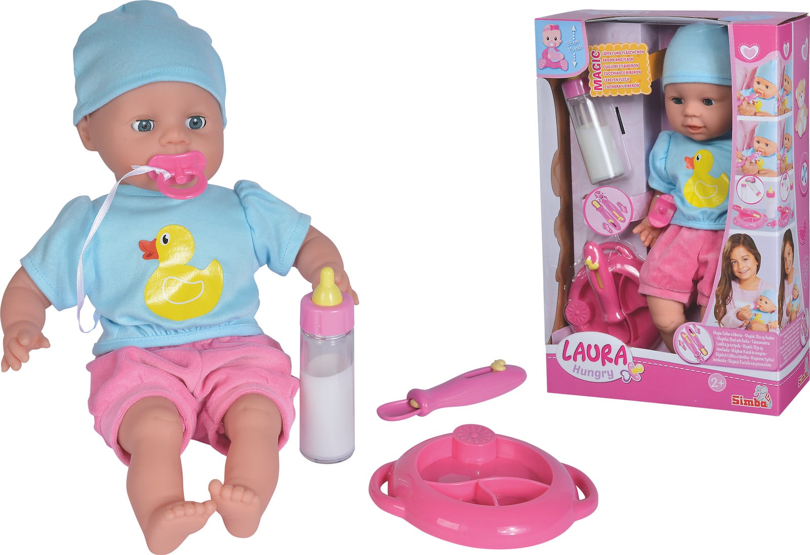 Simba Toys Laura Hungry ML Zachte pop 38 cm