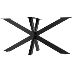 CLP Tischbeine Biloxi V2 L 150x78 cm   Farbe: schwarz, Größe: 150x78 cm