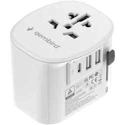 Gembird, Reiseadapter, Erdungsadapter mit 15 W, universell