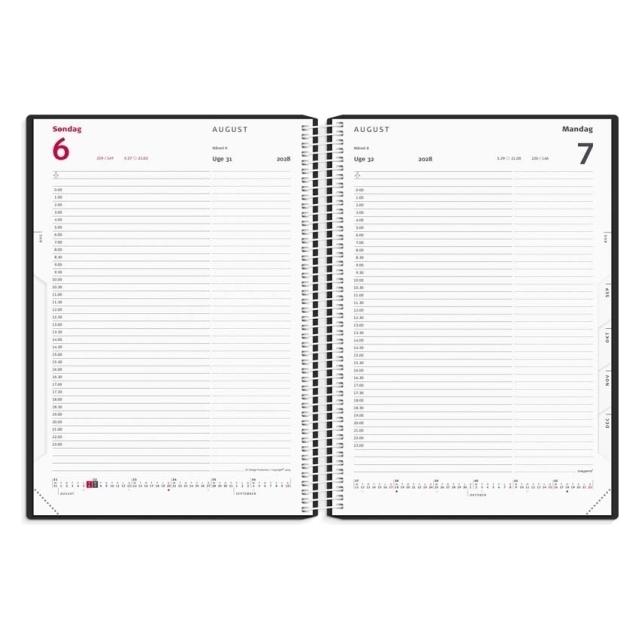 Mayla Pharma Timekalender sort PP-plast 2028 (28218000)