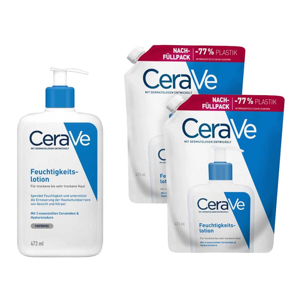 Cerave Feuchtigkeitslotion + 2x Nachfüllpack 08105765