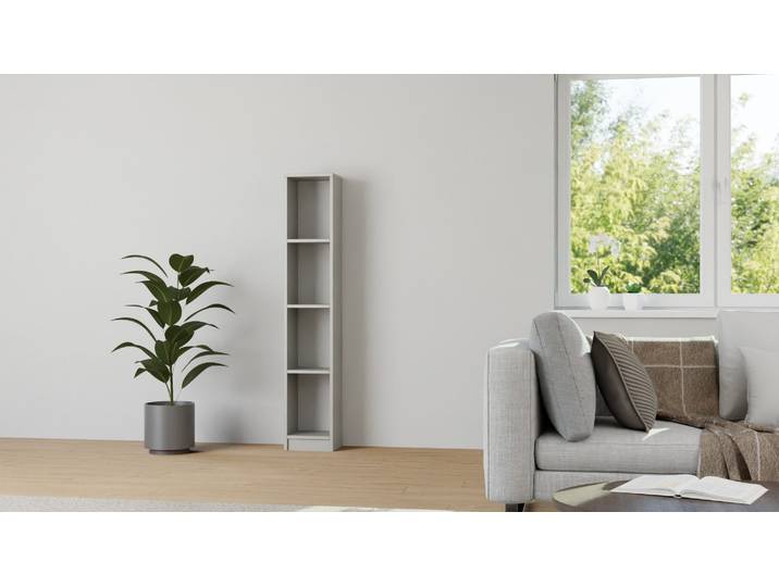 Étagère étroite sur mesure en ligne Mélaminé premium Gris
