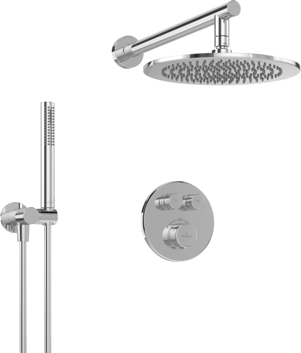 Villeroy und Boch Universal Taps&Fittings Duschsystem TVZ00010500061 325 x 586 x 1221 mm, Rund, Chrom