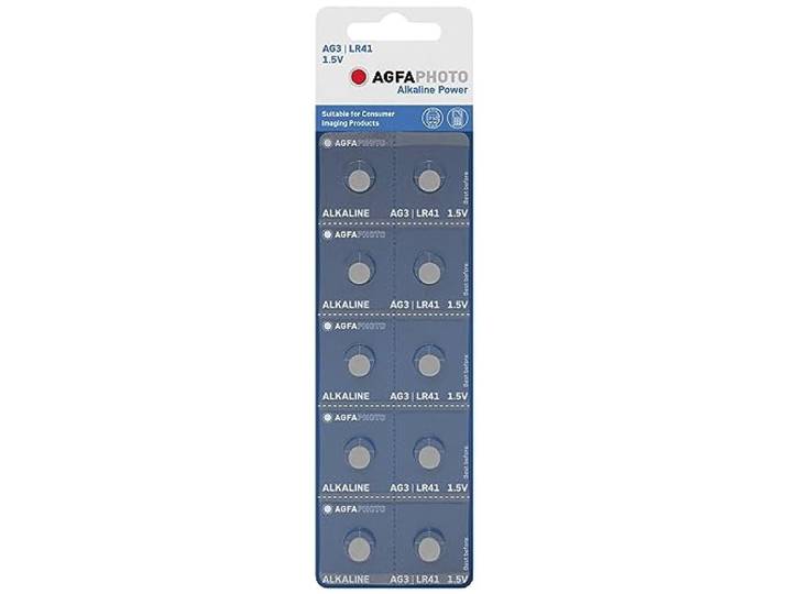 AgfaPhoto Batterij knoopcel LR41 V3GA 1.5V alkaline 10 stuks