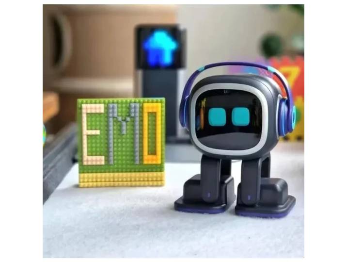 Robot intelligent EMO AI 2025 - Commande vocale, reconnaissance faciale et automatisation domestique, robot compagnon éducatif pour bureau intelligent
