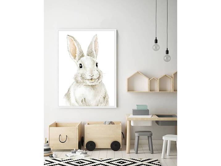 Tableau déco Bunny 63 x 83cm Multicolore