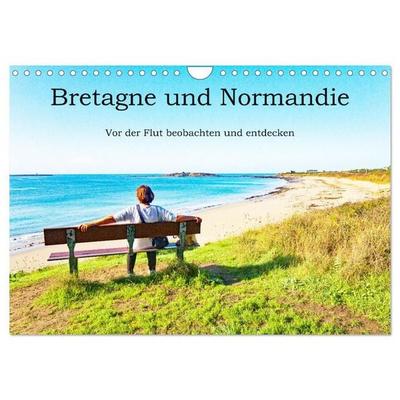 Bretagne und Normandie - Vor der Flut beobachten und entdecken (Wandkalender 2027 DIN A4 quer), CALVENDO Monatskalender