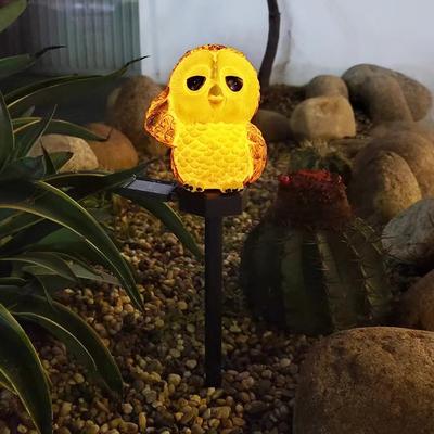 HomeDecorAndMore LLC Cute Solar Owl Garden Light Waterproof Outdoor Decorative LED Statue For Pathways & Yard Cute Solar Owl Garden Light Waterproof Outdoor Decorative LED Statue For Pathways & Yard