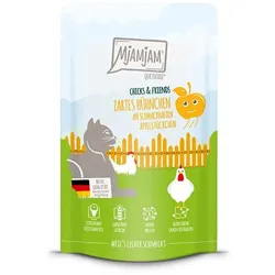 MjAMjAM – Chicks and Friends 125g MjAMjAM Katze Sparpaket 24x125g Chicks und Friend Huhn mit Apfel
