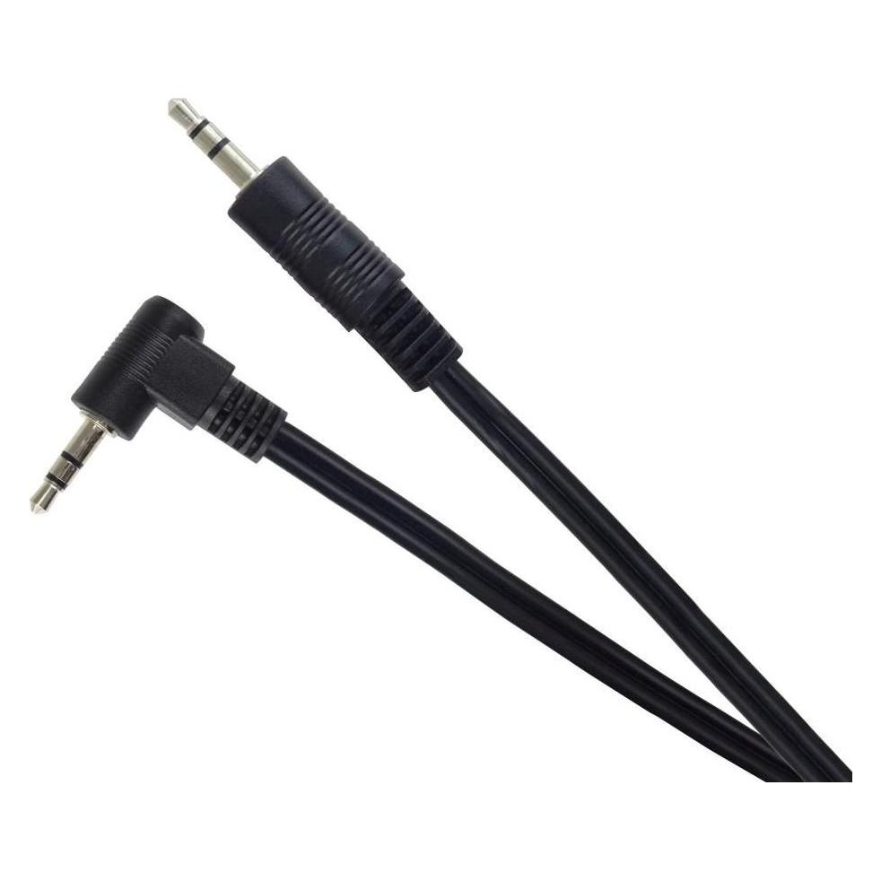 PremiumCord Kabel Jack 3,5mm - 3,5mm 90° M/M 1,5m (1.50 m, AUX Kabel) (kjackmm015-90)