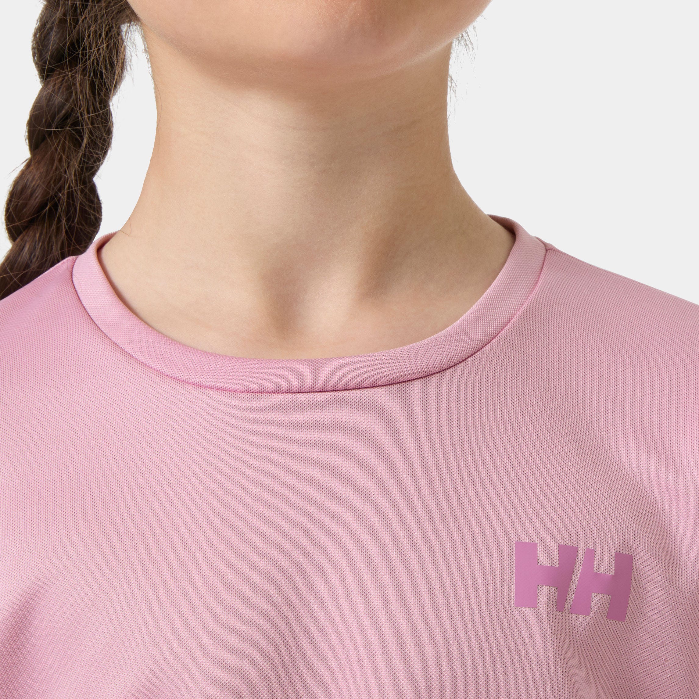 Helly Hansen Junior's  Tech Long Sleeve Crew - White/Cream - 14