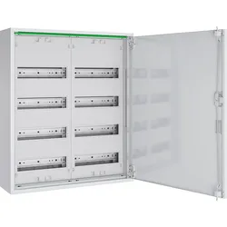 ABN, Verteilerschrank Zubehör, Feldverteiler AP T:160mm ABNRM204R01 m.Volltür 2x4-reihig Komplettschrank