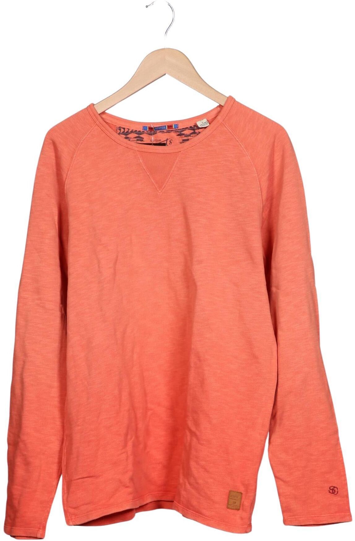 Scotch & Soda Herren Sweater, Orange, Gr. L, Baumwolle - Second Hand