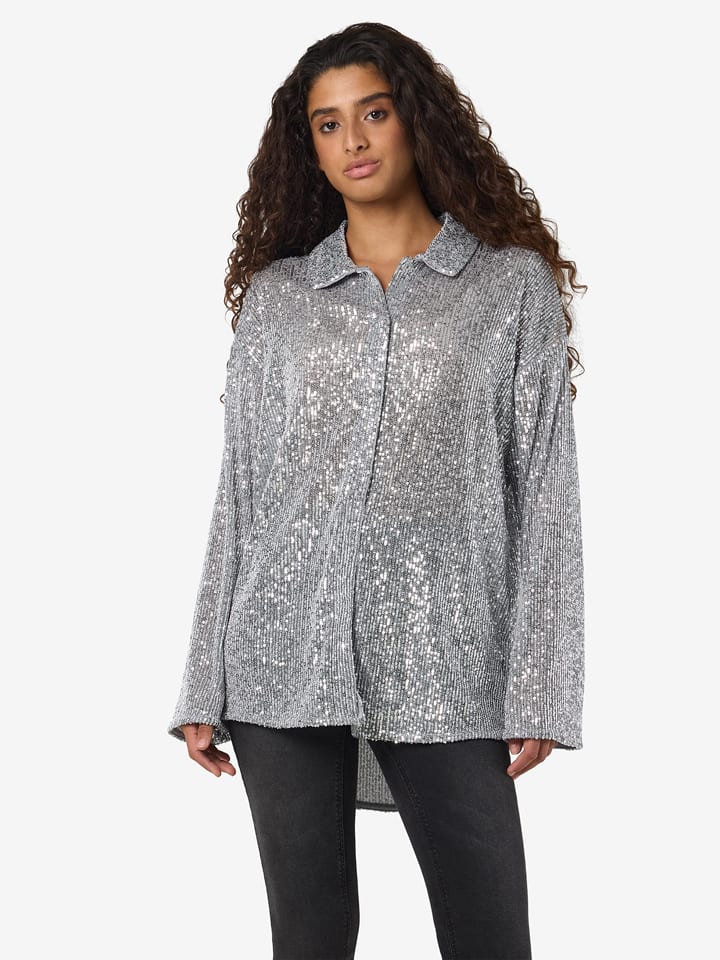 Noisy may Bluse in Grau - L