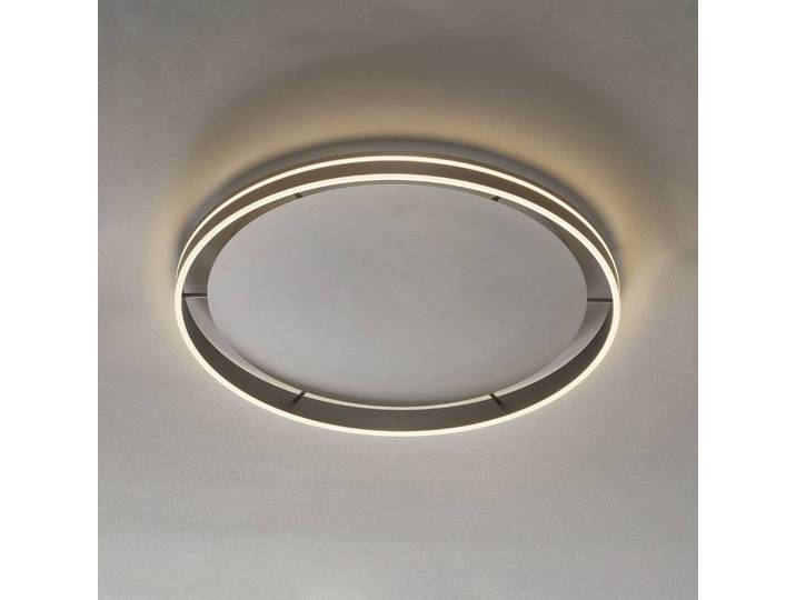 Q-Smart-Home Paul Neuhaus Q-VITO LED-Deckenlampe 79cm stahl Q-Vito, dimmbar, alu / grau / zink, für Wohn- / Esszimmer, Metall, Modern