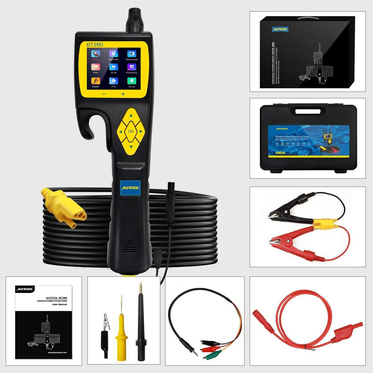 Selius Elektrische Systeemtester voor Auto's 9V-30V - Circuit Tester, Diagnosetester, Multimeter en Oscilloscoop