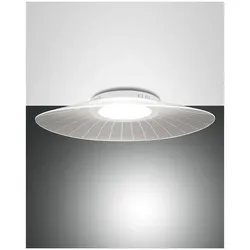 Fabas Luce Vela Deckenleuchte LED 1x24W Metall- und Methacrylat Weiss inkl. Smartluce 3625-65-102-01