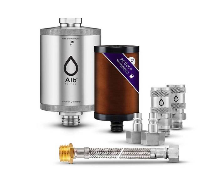 Alb Filter Wasserfilter Active Plus Trinkwasserfilter, reduziert Schadstoffe, gegen Bakterien, Kalkreduktion, Made in Germany